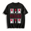 Minimalist Letter Print Design Casual T-Shirt Pure Cotton T-shirt