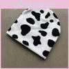 Knit Hat For Women With Cow Pattern Warm Winter Beanie For Outdoors