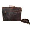 New 16"Inch Retro Buffalo Hunter Leather Laptop Messenger Briefcase Satchel Office Bag Gift Men & Women Unbreakable Shoulder