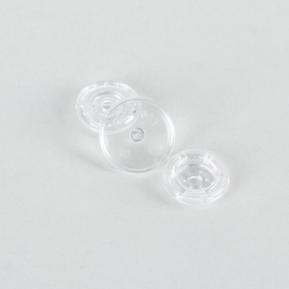 45sets(180pcs) Sewing Accessories Stud Plastic Snap Buttons Fasteners Transparent Press Button