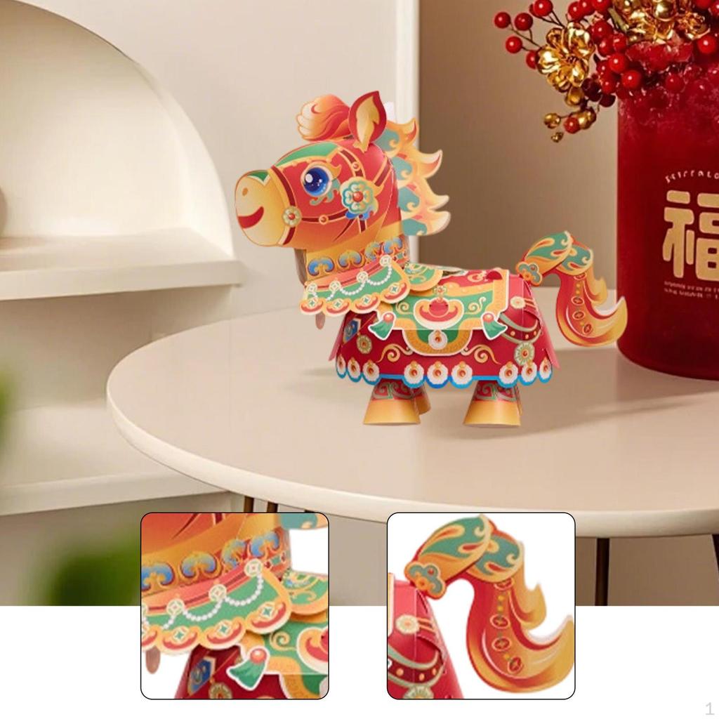 DIY Laterne Handgemachtes Materialpaket Chinesisches Pferdejahr Frühlingsfest Dekor