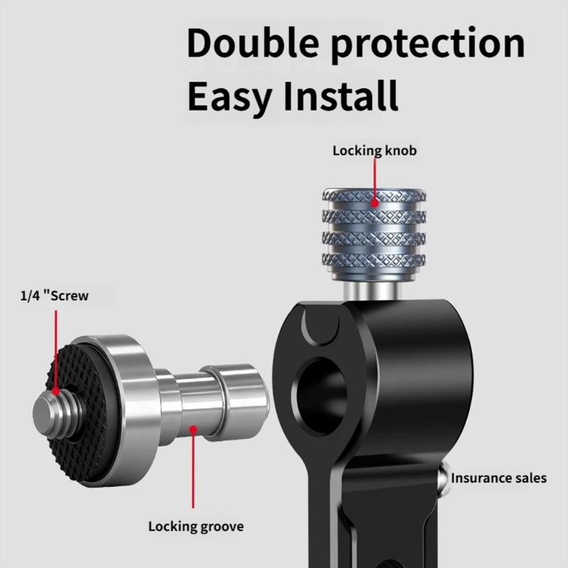 Lightweight Portable Aluminum Binocular Tripod Adapter Featuring Arca Interfaces for Binocular Stability Rapid Setups