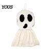 Halloween Plush Ghost Decor Hanging Ornament, Cute Spooky Tabletop Decoration for Home Figurine, Holiday Atmosphere Props, Funny Party Supplies
