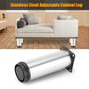 Stainless Steel Adjustable Home Kitchen Cabinets Table Shelf Feet Round Furniture Leg 50*150mm