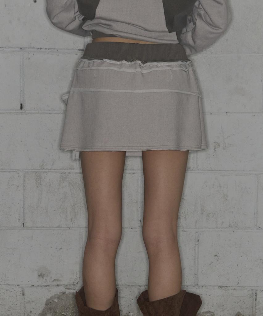 Fancy Club Die-Wash Tie Skirt (Brown) F25Zd968