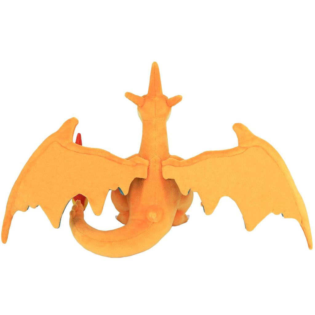 Sanei Boeki ALL STAR COLLECTION Mega-Glurak Y B25cm mit voll ausgeklappten Flügeln x T15cm x H25cm Plüschtier PP301 Pokémon (S) (W51cm Spreizung)