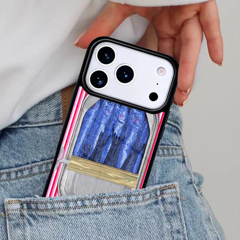 Sardines Salted fish Canned Phone Case for iPhone 17ProMax 12 13 14 15 16e 17 Pro Max Plus Air Cover