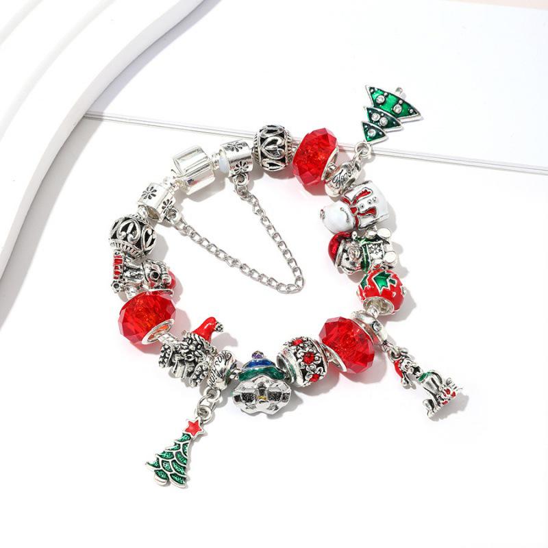 Pendentif Arbre de Noël Style Ethnique Bracelet Perlé