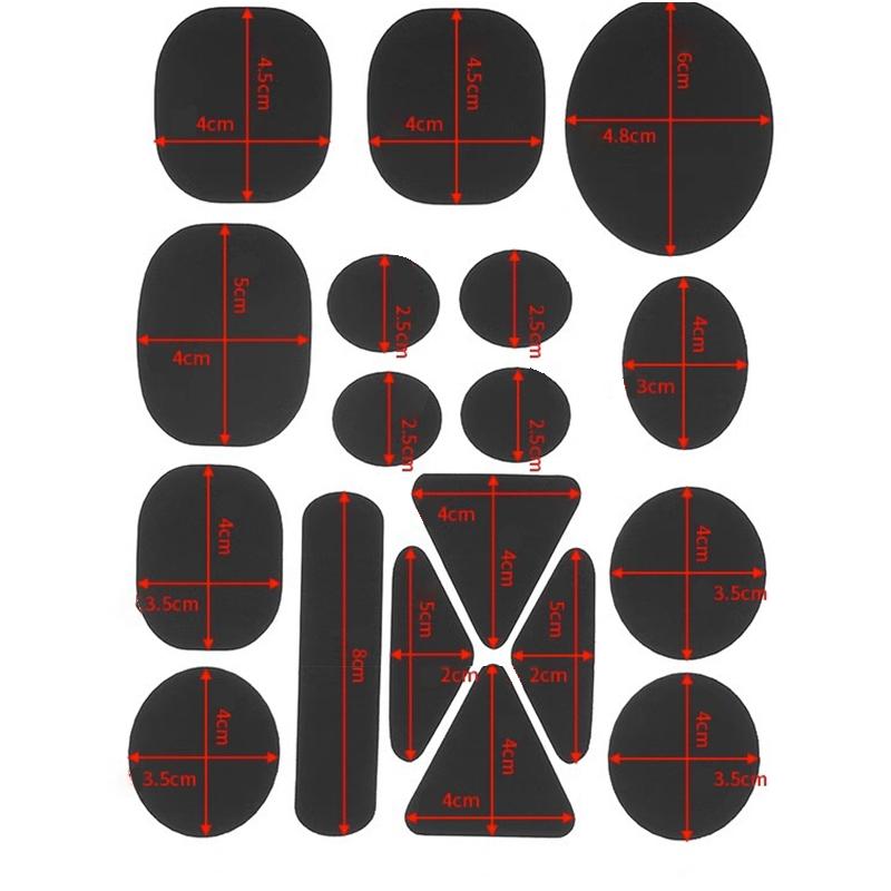 1Set Self-Adhesive Clothing Repair Patches Assorted Shapes Universal Durable Fabric Fixes For Down Jackets And Garments