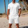2026 Summer Collection: High-Quality Versatile Trendy Short Sleeve Polo Shirt & Shorts Set - Casual Fashion