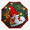 1PC Christmas Gnome Umbrella-8-Rib Reinforced, Automatic Open, Lightweight & Durable, Cute Fashion Accessory for Outdoor-K1301