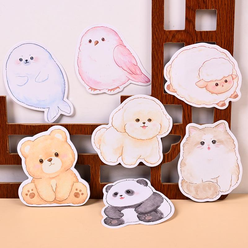 Adorable Animal Sticky Notes: Reusable Student & Office Message Markers