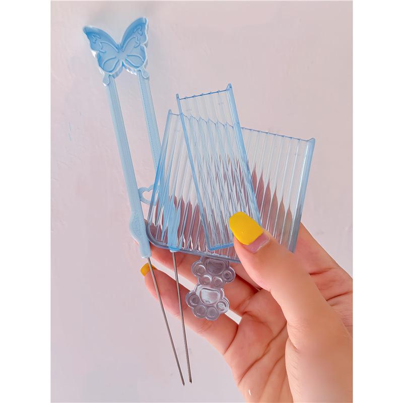 Professional Pastry Tool Set: Bead Tweezers, Puzzle Spatula, Needle Pen, and Bead Roller