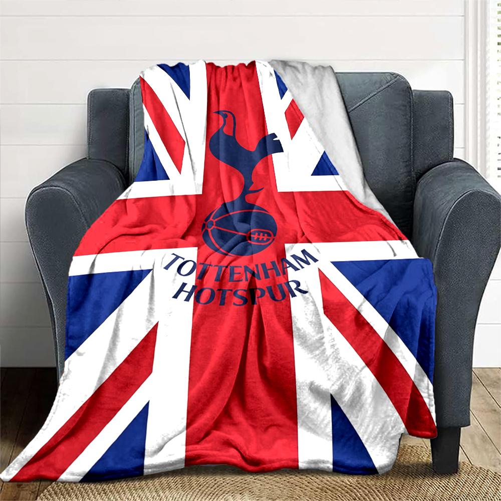 1pc T-Tottenham Hotspur Blanket, Gift, for Men and Women, Soft Blanket, Good for Sofa Bed Couch Travel, Lightweight Flannel Blanket