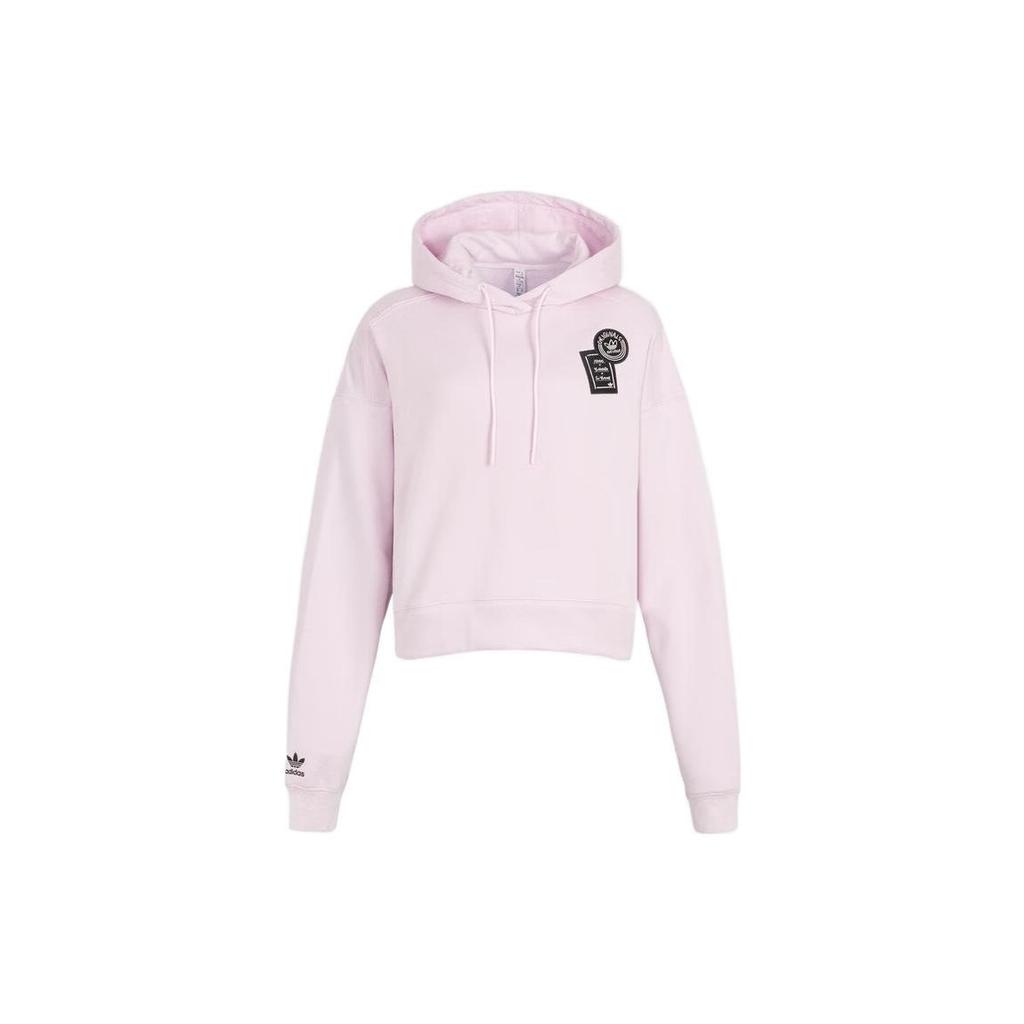 Adidas Originals Trefoil X Chang Cang Xiong X Su Yiming Co-Branded Series Comic Print Hoodie Women Hoodie Pink IK4312