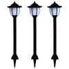 Day and Night - Day and Night Outdoor LED Solar Lamps 3 Units Black