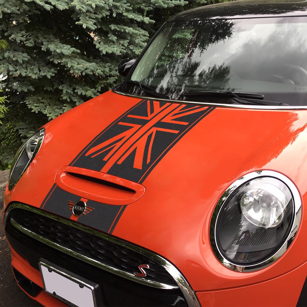 Car Hood Stickers Cover Union Jack Tuning Decor Decal For Mini Cooper S F54 F55 F56 F60 R53 R55 R56 R60 R61 Clubman Countryman