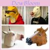 Máscara de Cabeza de Caballo Halloween Cosplay Accesorio de Disfraz Para Adultos Aterradora y Realista