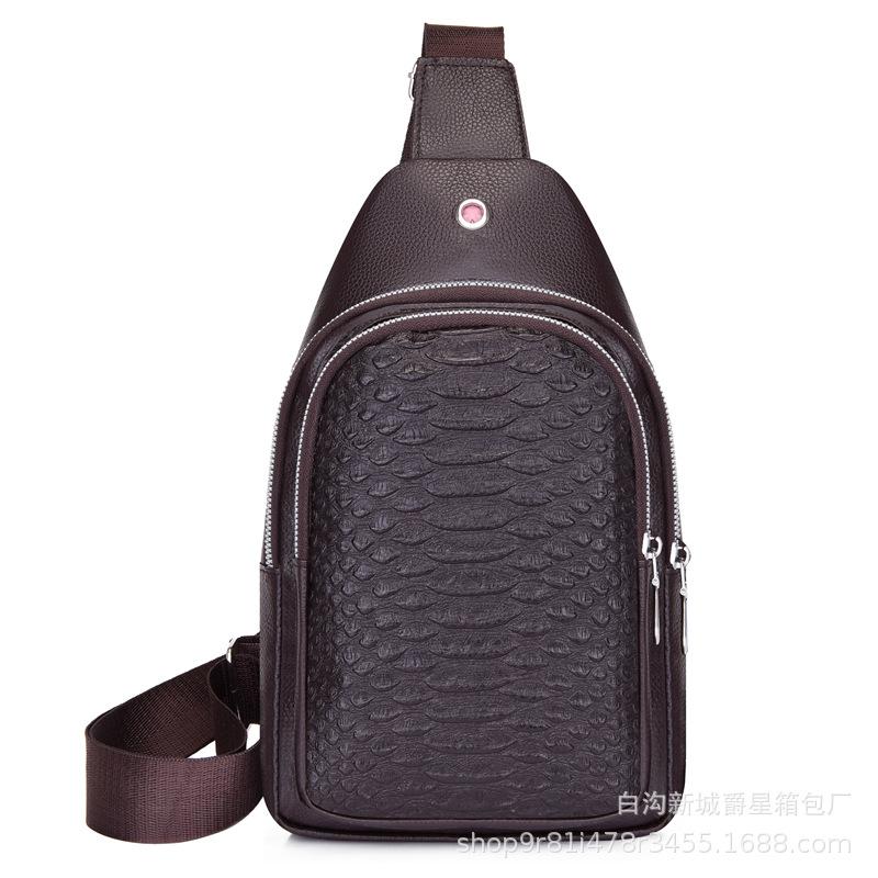 

Нагрудная сумка унисекс, простая сумка для хранения, легкий дорожный маленький рюкзак, сумка через плечо, модные повседневные сумки на одно плечо коричневый