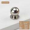 Home Decoration Silver Aluminum Single Hole Handle Modern Wardrobe Drawer Round Knob Kitchen Cabinet Furniture Small Door Handle
