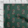 oneOone Cotton Flex Fabric Paisley Block Printed Craft Fabric BTY 40 Inch