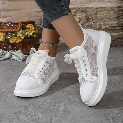 Damskie Trampki 2025 Nowa Moda Letnie Codzienne Białe Buty Sznurowane Płócienne Oddychające Designerskie Buty Damskie Trampki Zapatos De Mujer