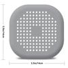 Durable Silicone Square Shower Drain Cover Prevents Sink Clogging, Shower Drain Strainer, Adsorption Sink Strainer, Convenient