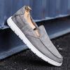 Scarpe da Ginnastica da Uomo Slip-On Autunnali Traspiranti per Guidare Camminare a Taglio Basso Suola in Gomma Calzature Piatte Casual Comode Copripiede
