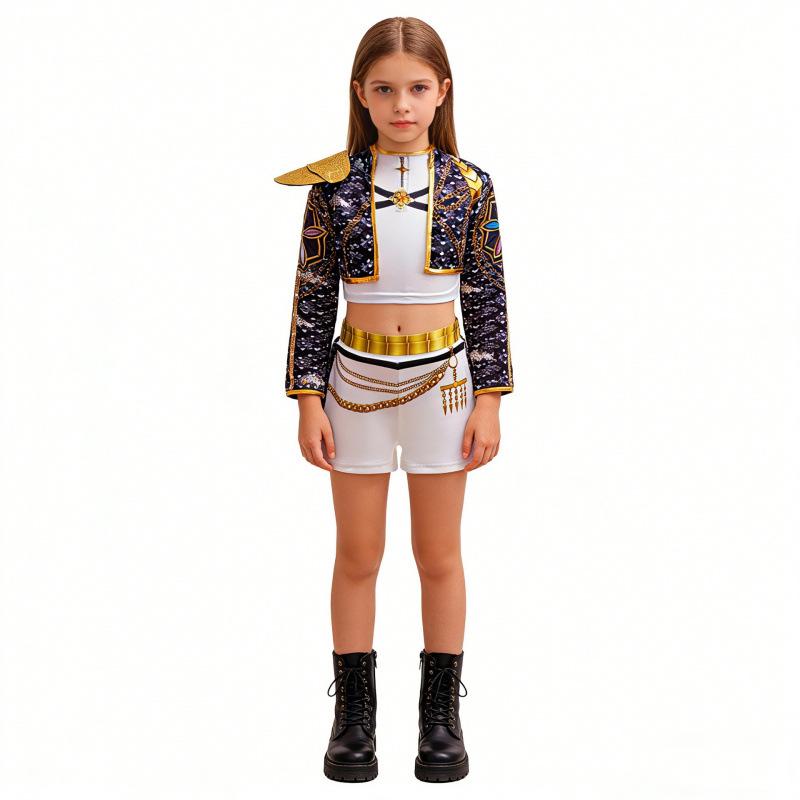 Costume da Strega Cacciatrice Lumine per Bambini KPOP Performance Halloween Anime Cosplay