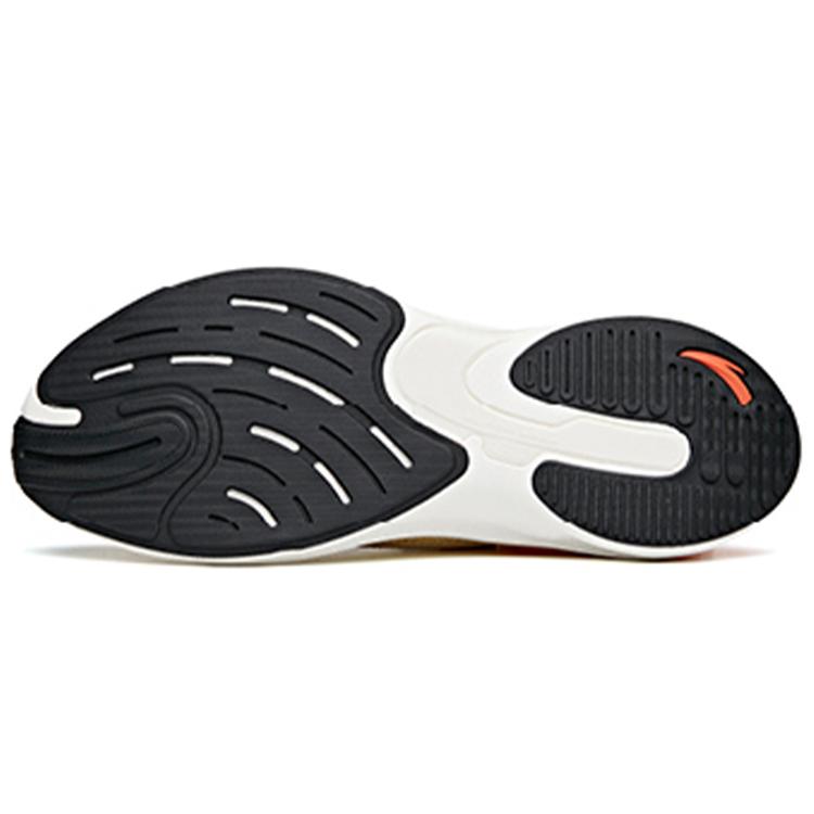 New Anta Fast Cushioned Slip Resistant Abrasion Resistant Low Top Running Shoes Men's White Orange 912125536-2
