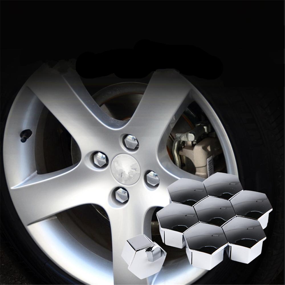 20pcs Car Wheel Nut Caps Caps Anti-Rust for Ford Focus Fusion Escort Kuga Ecosport Fiesta Falcon Mondeo Taurus MUSTANG