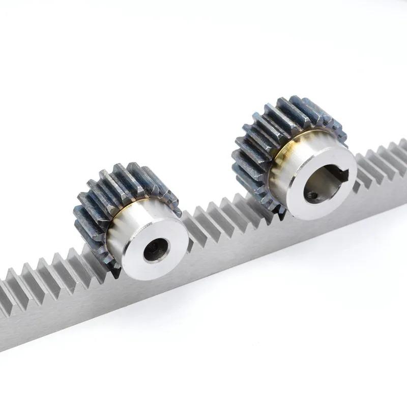 1pc 0.5Mod 45# steel Rack 0.5 Module Straight Teeth Drive Rack Length 200/500mm 5x5 6x8 8x8 8x10 8x12 10x10 12x12 Spur Rack