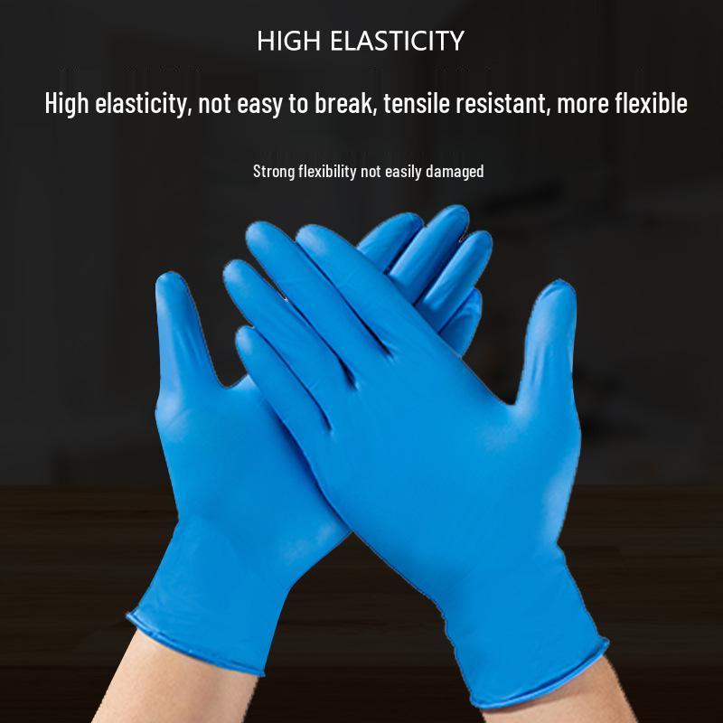 Durable Thickened Disposable Nitrile Gloves for Food Grade, Kitchen, Baking, Hygiene, Industrial, and Labor Protection