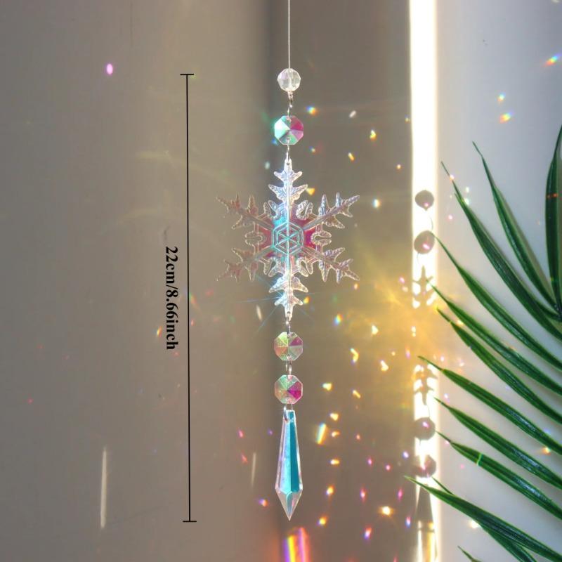 Catcher Butterfly Lotus Rainbow Christmas Decoration Crystal Diamond Moon Sun Home Garden Decoration Wind Chimes Pink Room Decor