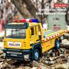Simulation Alloy Truck Model 1/32 Die-cast Flatbed Trailer Truck with Sound and Light Detachable Engineering Vehicle Tractor Toy Boy Children Gift
