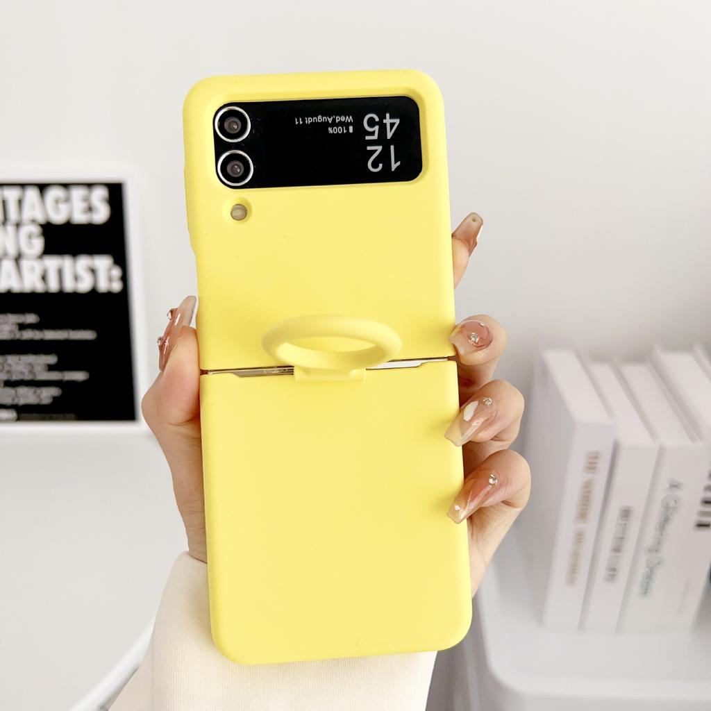 Applicable to Samsung zflip7 mobile phone case liquid silicone all-inclusive anti-drop zflip5 folding screen ring buckle protective case