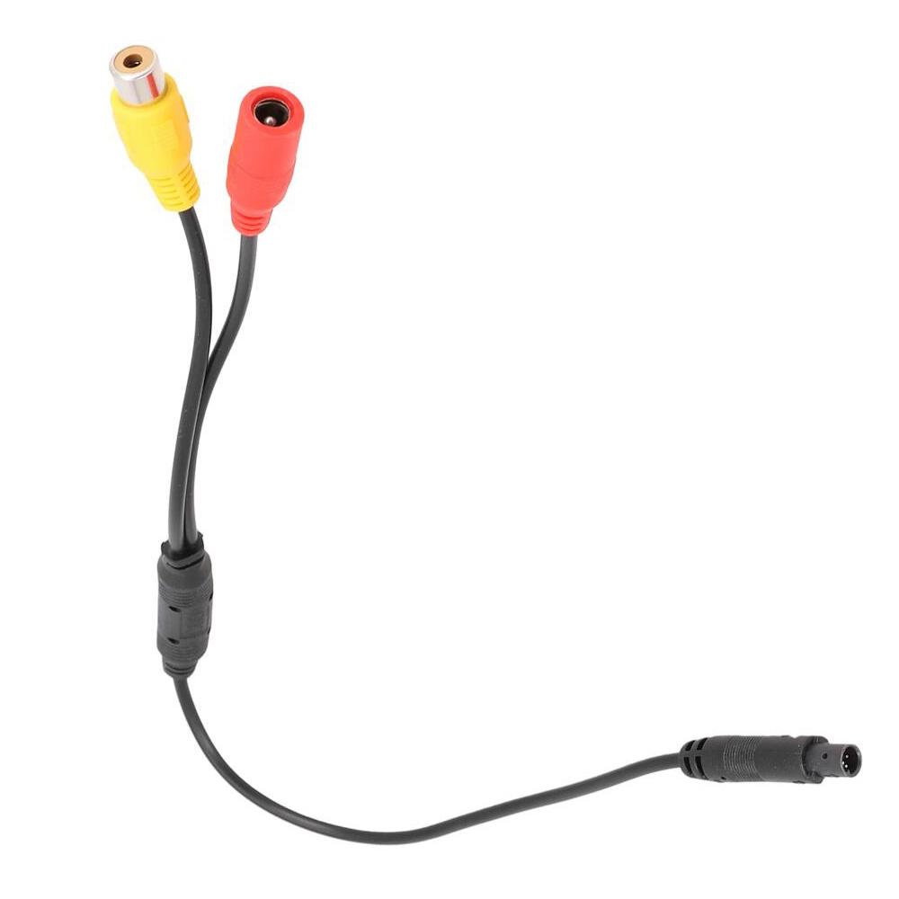 1pcs CVBS RCA 4-Pin Male To Female Connector Female Connector Wire Harness Camera Signal Harness Car Backup Camera Wire Harness