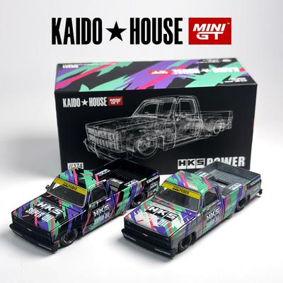 Kaido House 174 MINIGT Chevrolet Silverado KAIDO HKS V1 Alloy Car Model Chase