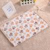 Warm Pet Cat Dog Puppy Paw Bone Printed Soft Fleece Blanket