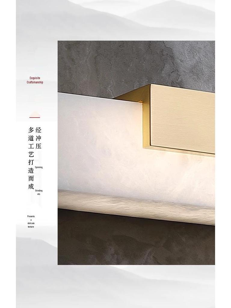 Modern Italian Marble Long Strip Wall Lamp for Living Room or Bedroom