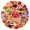 10/30/50pcs Realistic Food Cake Sweets Stickers INS Style Graffiti Decals DIY Luggage Scrapbook Journal Vintage Cartoon Sticker