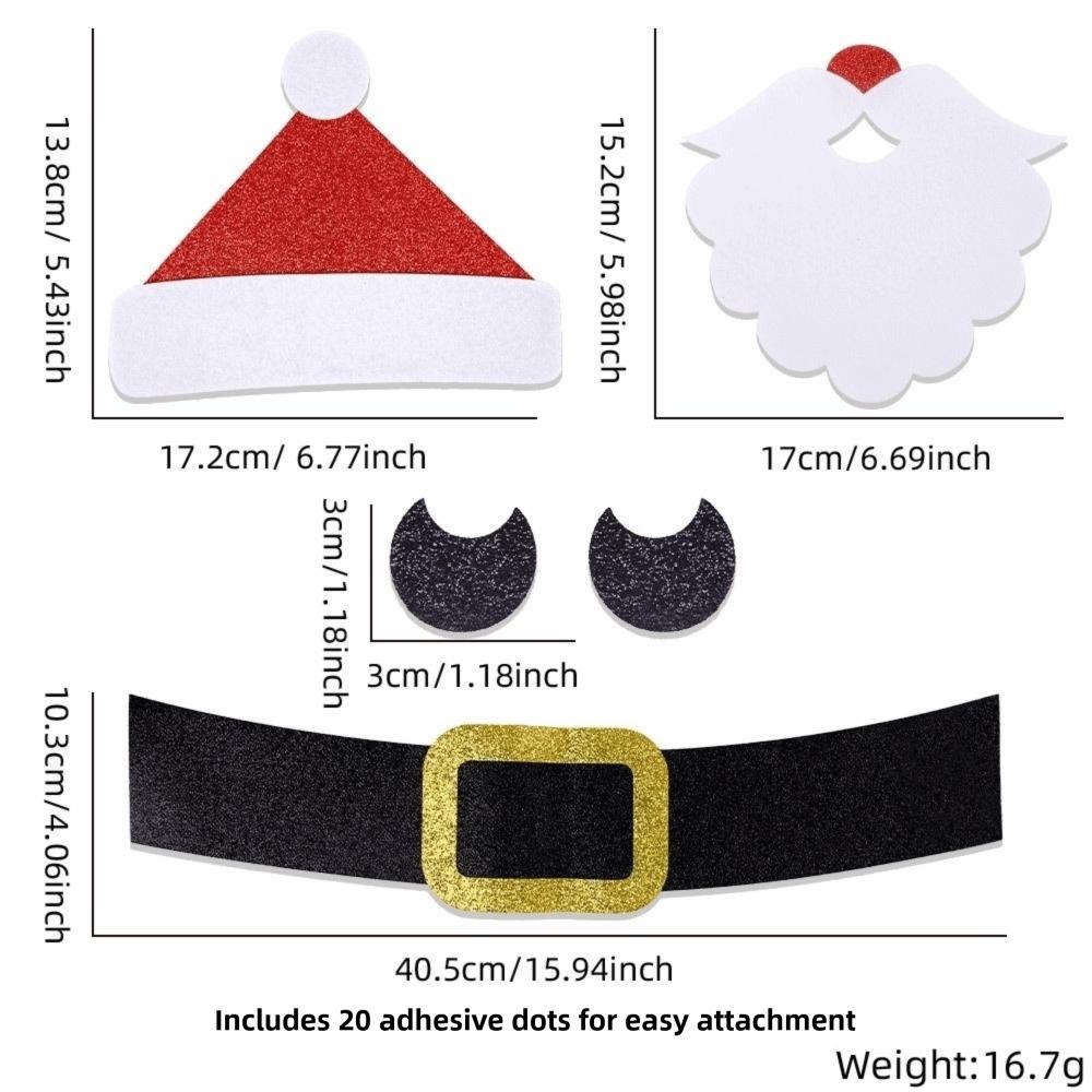 Snowman Reindeer Santa Christmas Window Stickers Christmas Door Stickers  Refrigerator Decoration