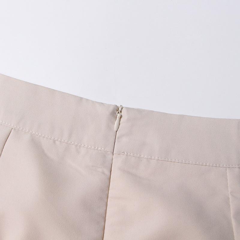 2025 Autumn Elegant Patchwork Tassel Pleated Midi Skirt