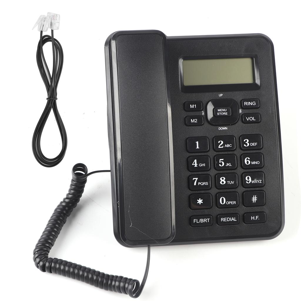 KXT6001CID Fixed Telephone Home Wired Landline Business Office Corded Desk Phone ABS