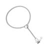 Trendy Heart Necklace Charm with Star Shaped Lock Sturdy Alloy Pendant Silver Plated Jewelry Accessory for Ladies