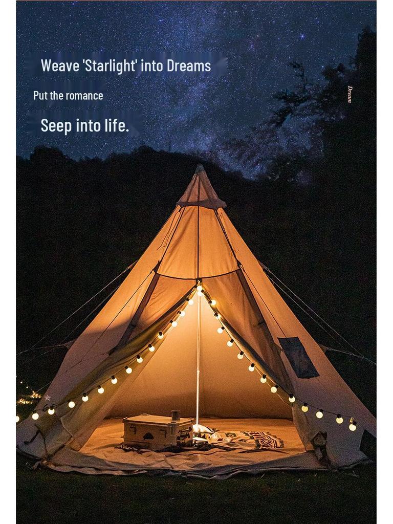 Słoneczne LEDowe Girlandy G50 Kule - Wodoodporne Zewnętrzne Białe Kule Świetlne do Kempingu, Markizy, Dekoracji Namiotu