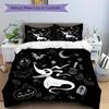 3-teiliges Zero Nightmare Before Christmas Bettwäsche-Set Enthält Bettbezug und Kissenbezüge, Geeignet für alle Jahreszeiten B102