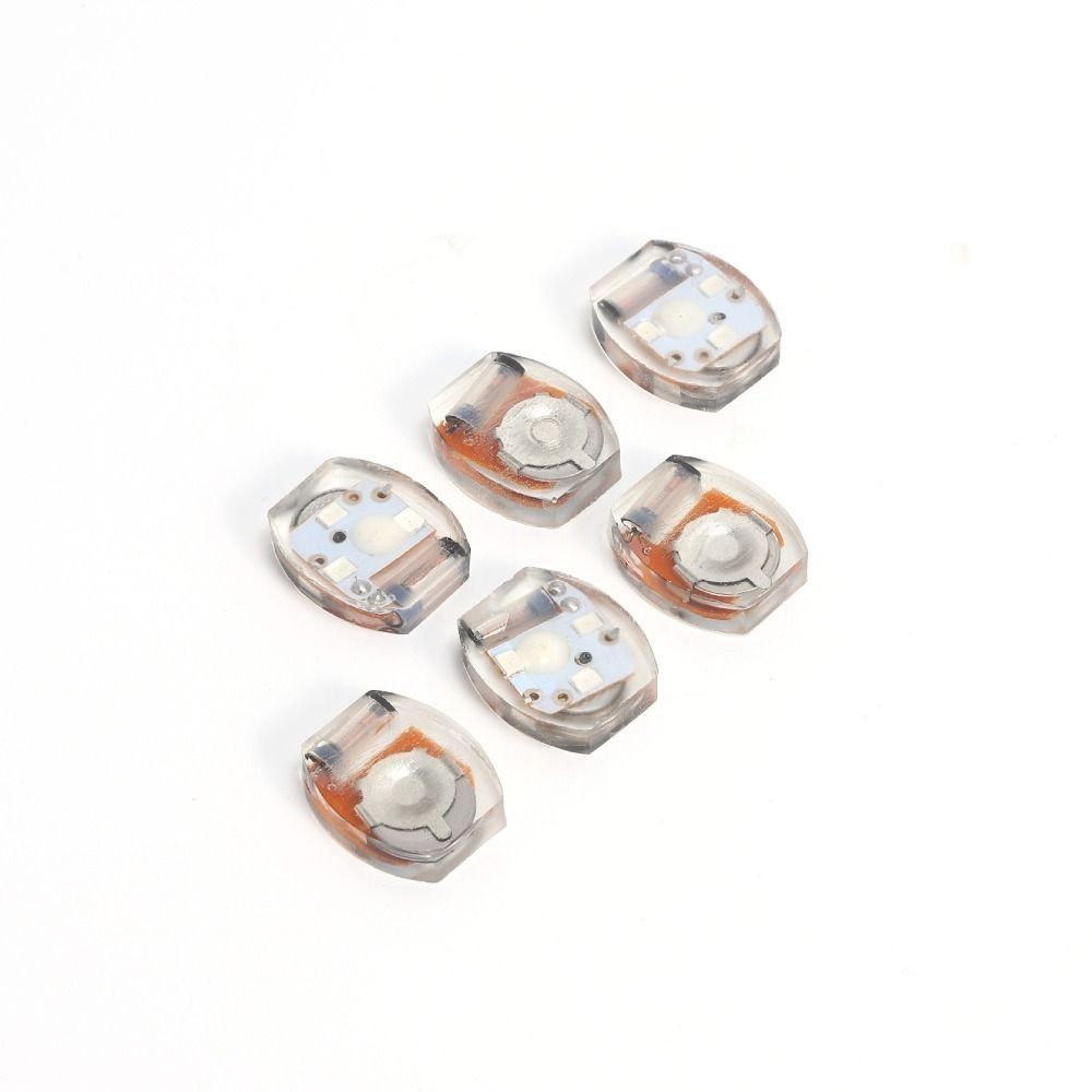 10 Stück Sandalen-Zubehör Kunststoff LED Schuhlicht Leuchtende Miniatur-Bewegungselektronik Lampe Leuchtendes Vibrationslicht Geschenk