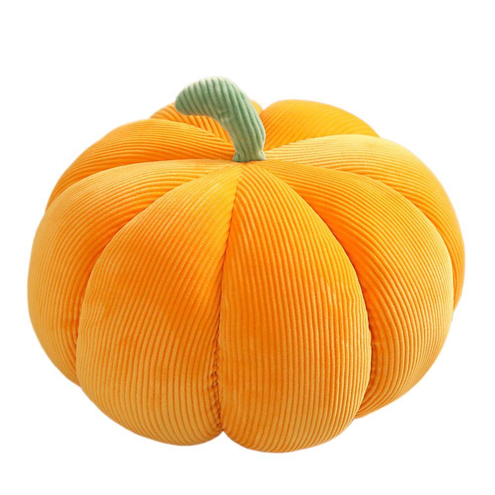 

Cushion Halloween Decoration Rest Pumpkin Plush Toys Soft Pillow Pumpkin Stuffed Toys Back Cushion orange-18cm