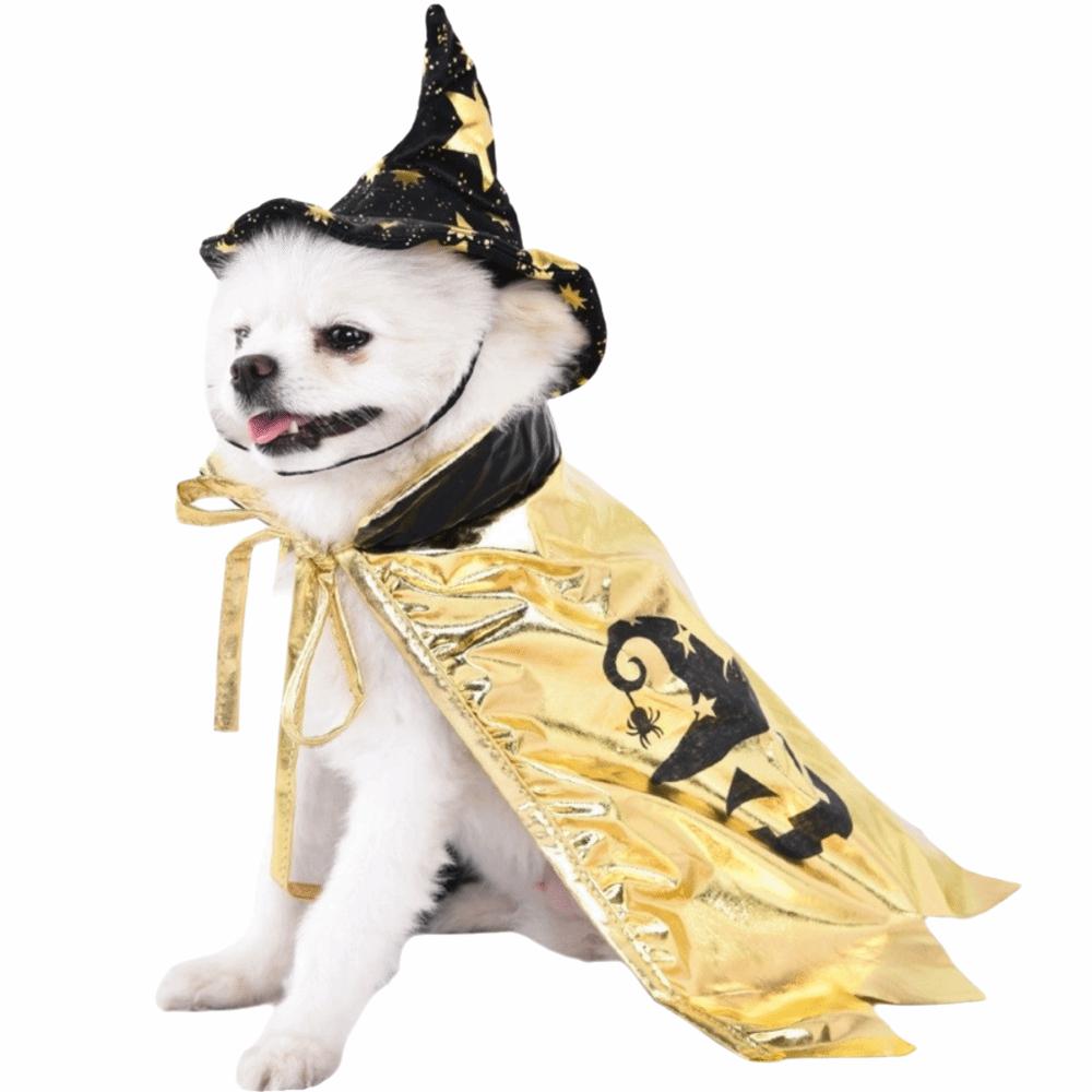 Funny Cosplay Pet Dog Cat Costume Magic Cape Christmas Puppy Jumpsuit Coat Octopus Pumpkin Hat Halloween Costume Jumpsuit